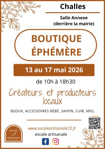 Boutique éphémère - Créateurs et producteurs locaux